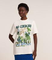 Camiseta T-shirt em Algodão com Paetê No Coração do Brasil - 2