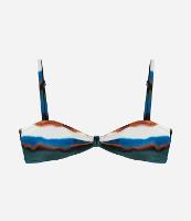 Biquíni Top Torcido em Microfibra com Estampa Aquarelada - 1