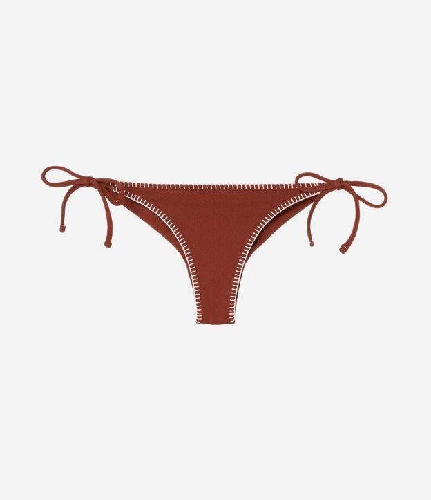 Biquíni Calcinha Lacinho em Microfibra com Pesponto e Efeito Empina Bumbum - 1