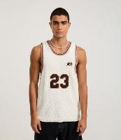 Regata Sportcore em Tricô Número 23 com Viés Contrastante - 1