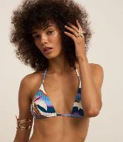 Biquíni Top Cortininha com Estampa Ondulada e Bordado de Folhagem - 2