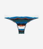 Biquíni Calcinha Básica em Microfibra com Estampa Aquarelada - 1