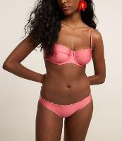 Biquíni Calcinha Básica em Microfibra Brilho com Mini Aviamentos de Madeira - 2