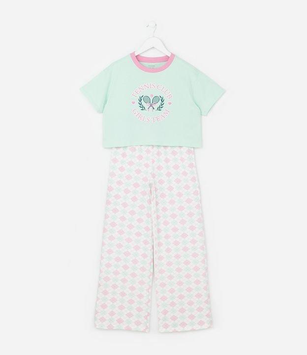 Pijama Longo Infantil com Estampa Tennis Club - Tam 5 a 14 Anos - 1