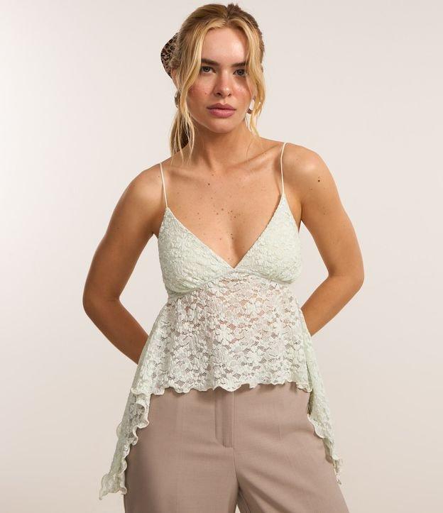 Blusa em Renda com Alça Fina - 1