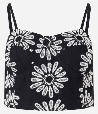 Blusa em Laise com Bordado Floral