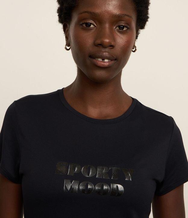 Camiseta Esportiva com Tecnologia Dry e Lettering Sporty Mood - 2