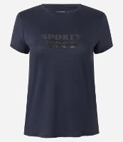Camiseta Esportiva com Tecnologia Dry e Lettering Sporty Mood - 1
