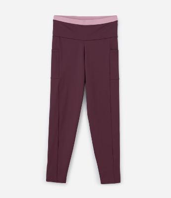 Calça Legging Esportiva com Tecnologia Dry e Bolsos Curve & Plus Size