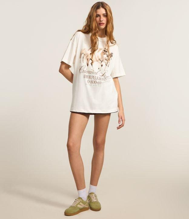 Camiseta Oversized em Algodão com Estampa Criminal Love Cavalos - 2