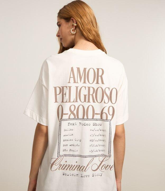 Camiseta Oversized em Algodão com Estampa Criminal Love Cavalos - 3