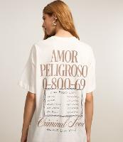 Camiseta Oversized em Algodão com Estampa Criminal Love Cavalos - 3