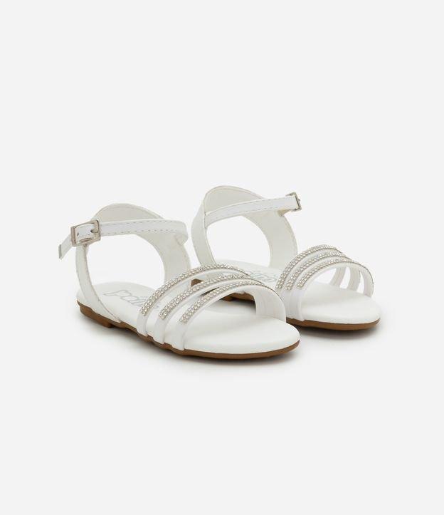 Sandália Infantil de Tiras com Strass - Tam 20 ao 24 - 1