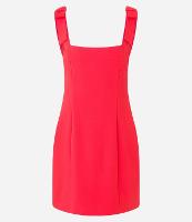 Vestido Curto em Crepe com Laço na Alça Larga - 1