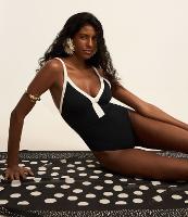 Maiô Triângulo em Microfibra Texturizada com Viés Contrastante - 2