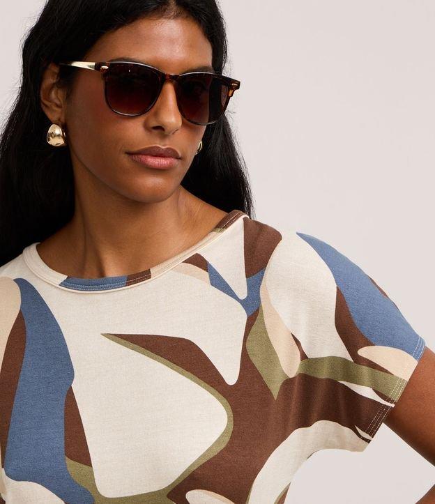 Blusa em Viscose com Estampa Abstrata - 3