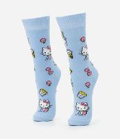 Meia Cano Alto em Algodão com Estampa Hello Kitty - 1