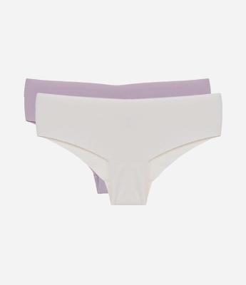 Kit 02 Calcinhas Boyshort em Microfibra com Corte a Fio