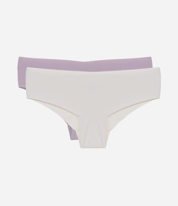 Kit 02 Calcinhas Boyshort em Microfibra com Corte a Fio - 1