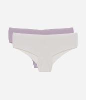 Kit 02 Calcinhas Boyshort em Microfibra com Corte a Fio - 1