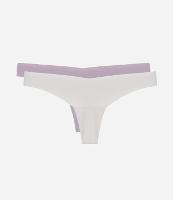 Kit 02 Calcinhas Biquini Fio em Microfibra com Corte a Fio - 1