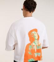 Camiseta Oversized em Algodão com Estampa Frente e Costas Billie Eilish - 3