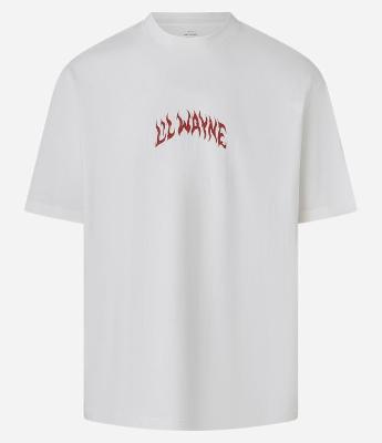 Camiseta Relaxed em Algodão com Estampa Lil Wayne