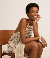 Saída de Praia Vestido em Crochê com Franjas - 2