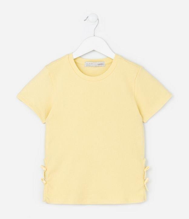 Blusa Slim Infantil com Abertura e Laços Laterais - Tam 7 a 14 Anos - 1