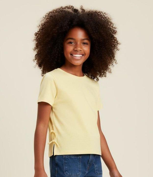 Blusa Slim Infantil com Abertura e Laços Laterais - Tam 7 a 14 Anos - 2