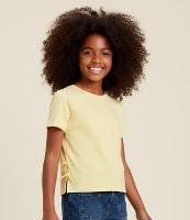 Blusa Slim Infantil com Abertura e Laços Laterais - Tam 7 a 14 Anos - 2
