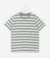 Camiseta Infantil Comfort com Estampa de Listras  - Tam 5 a 14  Anos - 1