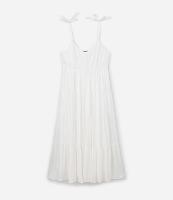 Vestido Midi em Viscose com Fio Metalizado e Alça de Lacinho Curve & Plus Size - 1