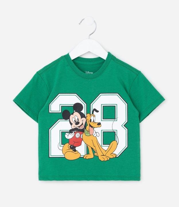 Camiseta Infantil Relaxed com Estampa do Mickey e Pluto - Tam 1 a 6 Anos - 1