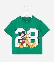 Camiseta Infantil Relaxed com Estampa do Mickey e Pluto - Tam 1 a 6 Anos - 1