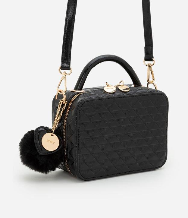 Bolsa Câmera Bag com Alça Transversal e Pompom - 1