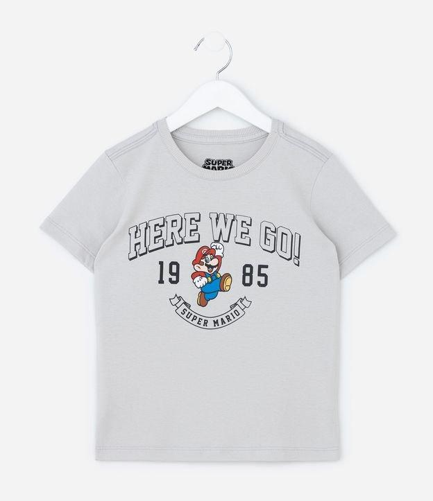 Camiseta Infantil com Estampa Super Mario Nintendo - Tam 4 a 10 Anos - 1