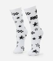 Meia Cano Longo em Algodão Estampa Riot Estrelas - 1