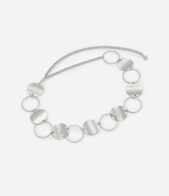 Cinto de Metal com Argolas e Rodelas