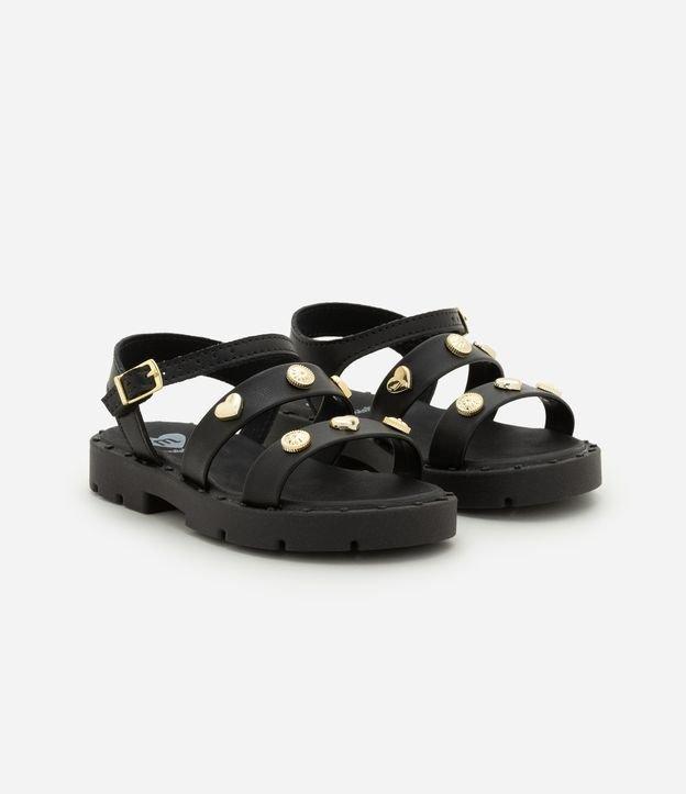 Sandália Infantil em PU com Aplicações Molekinha - Tam 19 ao 25 - 1