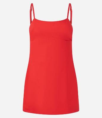 Vestido Tubinho Curto em Jeans com Alça Fina