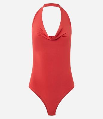 Body Frente Única em Jersey com Decote Degagê