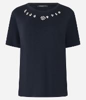 Camiseta T-shirt em Viscose com Aplicação de Strass - 1