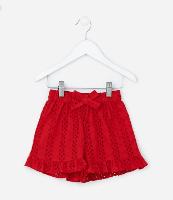 Short Infantil em Laise com Babado - Tam 1 a 6 Anos - 1