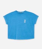 Blusa em Algodão com Bordado de Abacaxi e Manga Dobrada Curve & Plus Size - 1