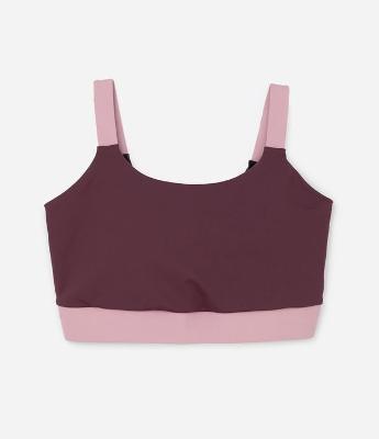 Top Esportivo com Tecnologia Dry e Barra Contrastante Curve e Plus Size