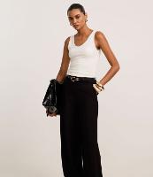 Calça Pantalona Alfaiatada com Cintura Alta - 2