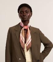 Lenço Quadrado em Cetim com Estampa Solaris - 2