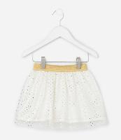 Saia Infantil em Tule com Estampa Poá - Tam 1 a 6 Anos - 1