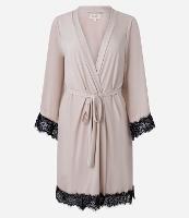 Robe em Microfibra com Detalhes de Renda - 1